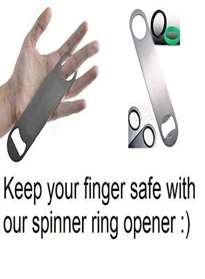 Dynore Stainless Steel Bottle/Bar/Beer/Soda Opener- Set of 2 - Image 4